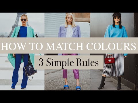 HOW TO MATCH COLOURS. Part 1 // 3 Easy Ways to Wear Colour
