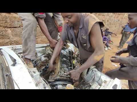 toyota 4K engine complete rebuild//African Bush Mechanics