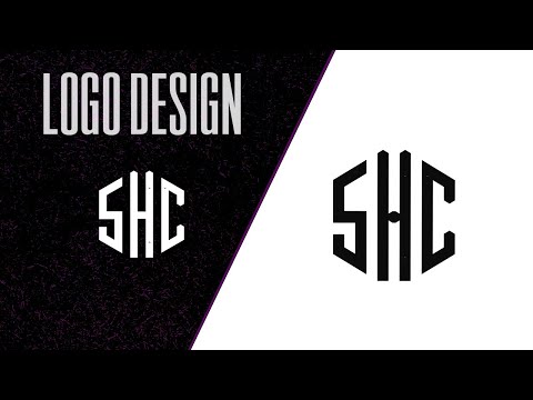 How to design a letter logo (monogram) using line grid in Adobe Illustrator