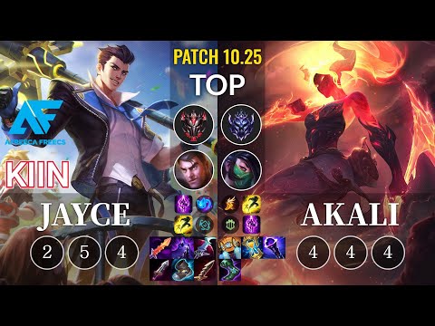 AF Kiin Jayce vs Akali Top - KR Patch 10.25