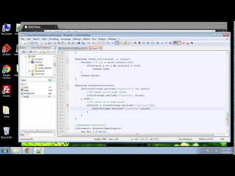 Projects in HTML5 – Chapter 23 – Snake Game Scripting Part 4