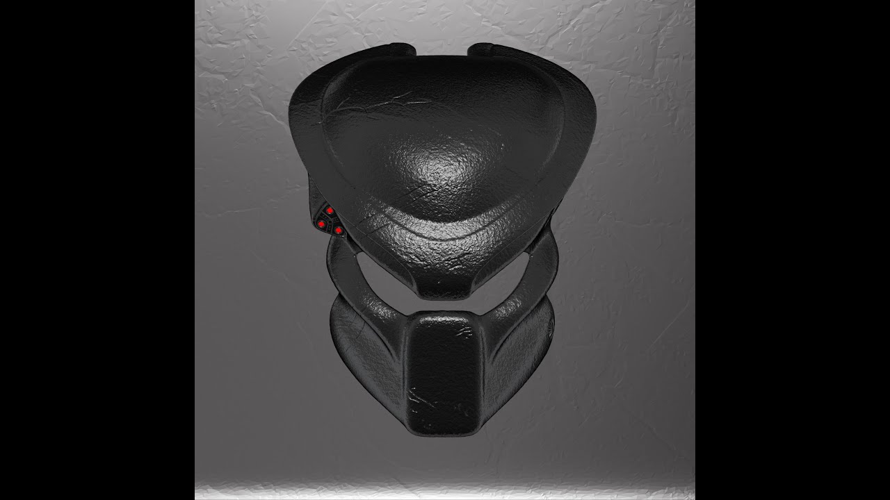 Predator Mask 1987 Jungle Hunter File STL OBJ for 3D Printing 3D Print Model