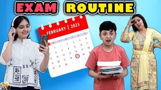 EXAM ROUTINE | Exam Preparation, Study Tips, Exam Stress | Aayu and Pihu Show