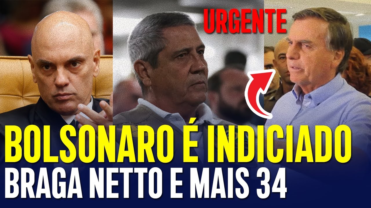 BOLSONARO É INDICIADO PELA PF! BRAGA NETTO E VALDEMAR TAMBÉM! PODE SAIR PRISÃO PREVENTIVA!