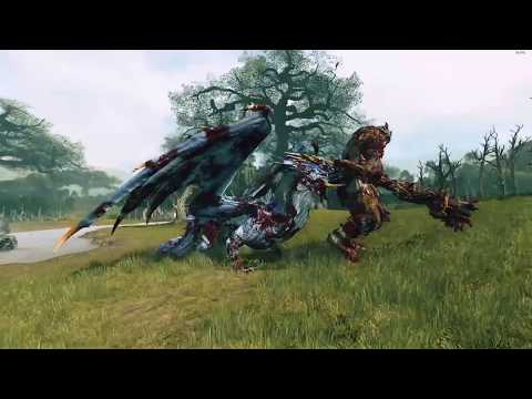 Star Dragon and Hydra VS Chaos Troll and Arachnarok Spider