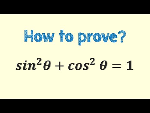 sin square theta + cos square theta = 1 How to prove?