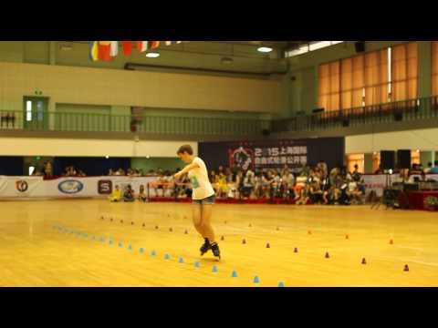 Shanghai Slalom Open 2015 Freestyle classic Senior Women Granjon Zoe 4th place