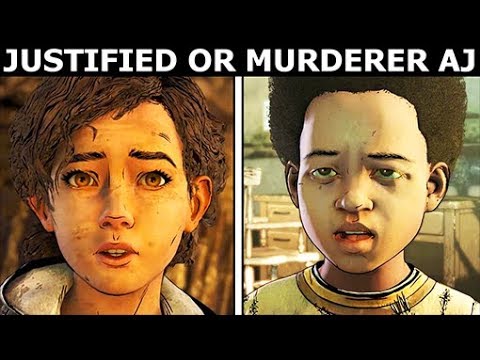 Justified Or Murderer AJ - Unique Dialogues In The Cave - The Walking Dead Final Season 4 Episode 4