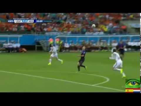 [Krazie!!!!]Holland vs Spain 5-1 Highlights Roben Goals  (WC 2014)