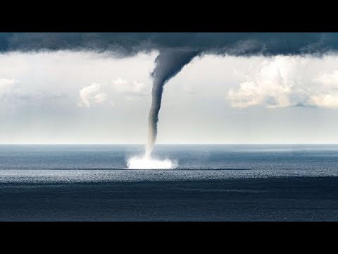 TORNADO EN ZARAUTZ. ESPECTACULAR!! Tornado Manga de agua