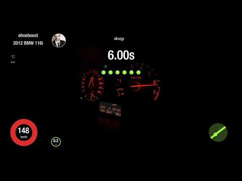 BMW 116i F20 Stage 1 100-200kmh GPS Dragy