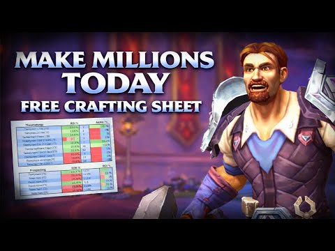 This FREE Spreadsheet Makes MILLIONS of Gold in WoW