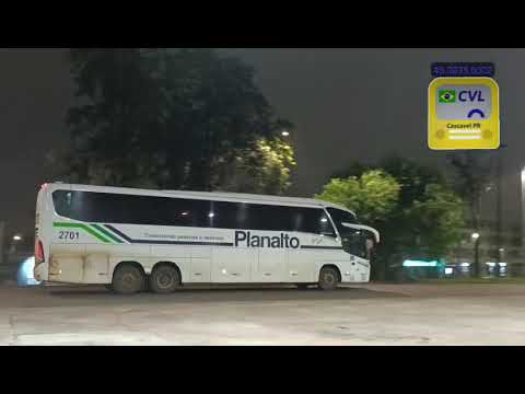 Ônibus da Planalto chegando na rodoviária de Cascavel PR #passagens #planalto #onibus #buses #bus