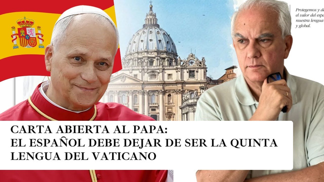 Porque el Papa relega el idioma español al quinto lugar?