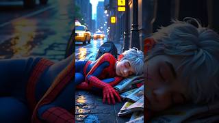 Ele foi expulso de casa por ser desobediente 😱 #marvel #ai #supergirl #spiderman #shorts