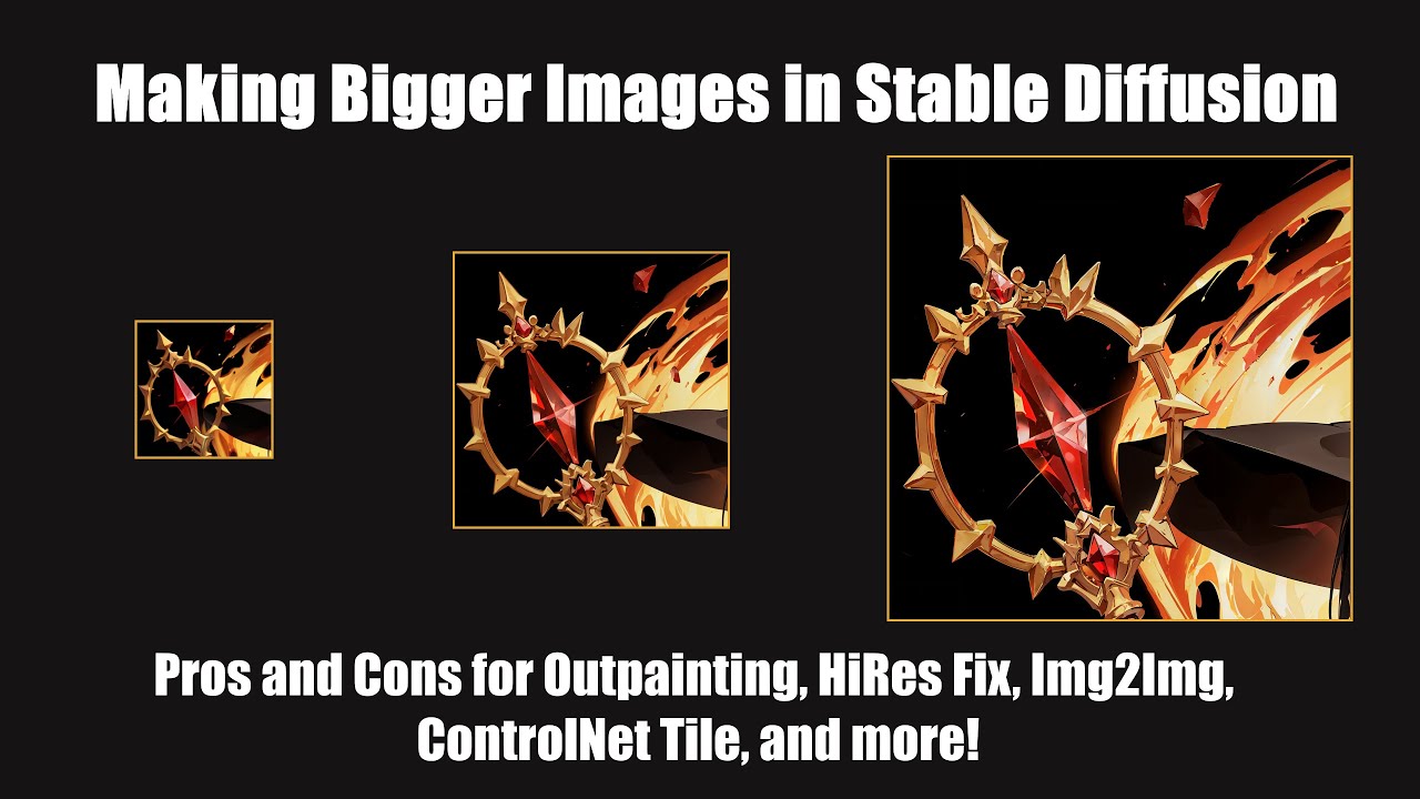 Make Bigger Images in SD: Pros and Cons for Outpainting, Hires Fix, Img2Img, and ControlNet Tile