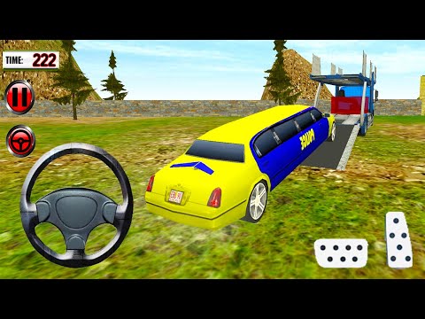 US Police Limo Car Transporter - Offroad Multi Trailer Truck Driving - Android Gameplay