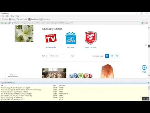 Scraping Product Data From Fingerhut Com Using Webharvy