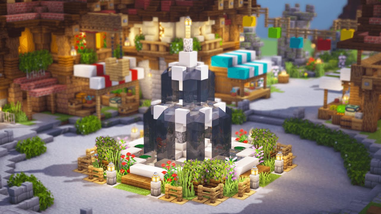 Minecraft | How to Build an Easy Fountain