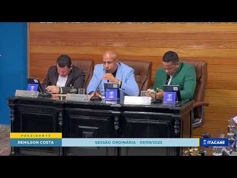 SESSÃO DA CÂMARA MUNICIPAL DE ITACARÉ
