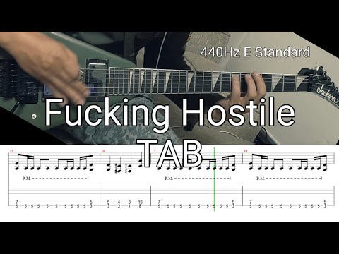 [TAB] Pantera - F*cking Hostile (440Hz E Standard tuning, 95% Speed)