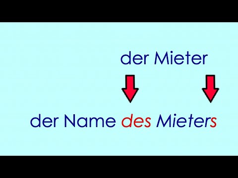 Deutsch lernen Grammatik 25: der Genitiv (wessen?)