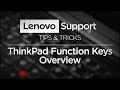 Tips Tricks ThinkPad Function Keys Overview 2019