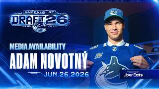 Adam Novotný Media Availability | Canucks 24th Overall Pick | 2026 NHL Draft