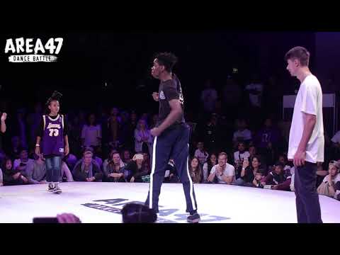AREA DANCE BATTLE 2017 - KIDS SEMIFINAL 2 / NORAH & YARAH VS RYCHIE & DANGENERO