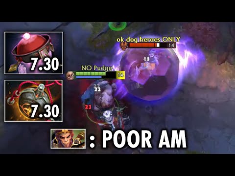 HOW PUDGE Toy Immortal Antimage in 7.30 - BEYOND GODLIKE with NEW NEUTRAL ITEM!!