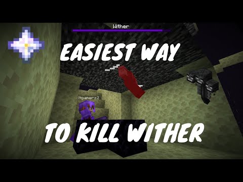 Easiest Way To Kill Wither! In Minecraft | In 30 sec | Ngamerzandbuilderz