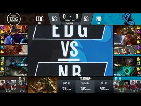 [LPL Summer 2017 Week 6 - Day 2] EDG vs NB All Highlights | Edward Gaming vs NewBee