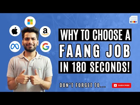Why to choose a FAANG Job? | Meta, Apple, Amazon, Google, Tesla