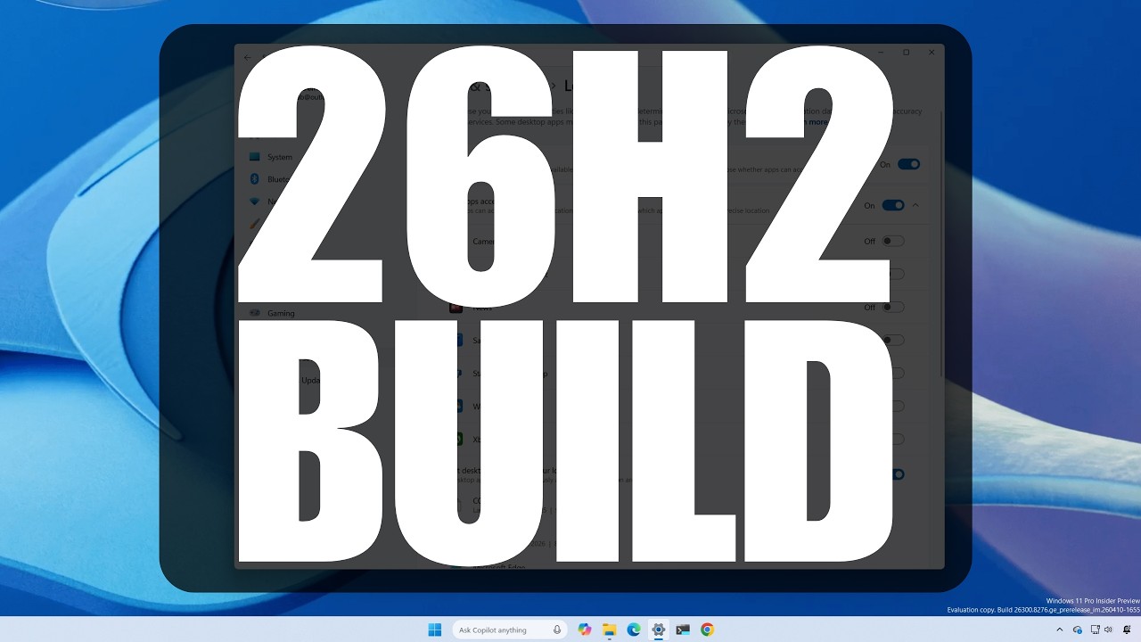 New! Windows 11 26H2 Build 26300.8276 Features and Hidden Changes in Dev (KB5083726)