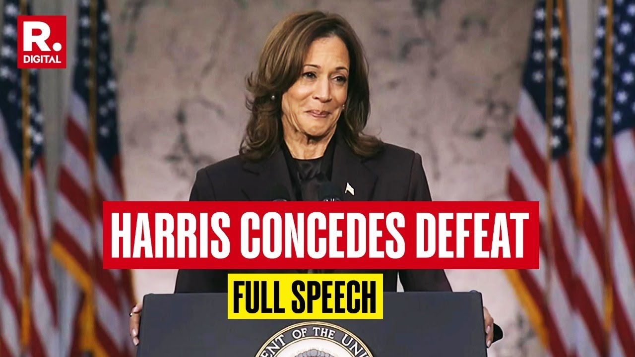Kamala Harris Concedes Defeat In An Emotional Speech | US Presidential Elections