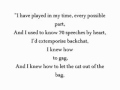 CATS [Original London Cast Recording]; Gus: The Theatre Cat Lyrics