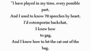 CATS [Original London Cast Recording]; Gus: The Theatre Cat Lyrics