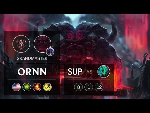 Ornn Support vs Thresh - NA Grandmaster Patch 9.6