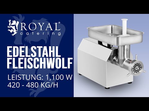 Video - Edelstahl Fleischwolf - 480 kg/h