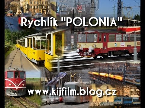 Train in czech rep: EC 102 - Polonia: Břeclav - Bohumín cab. view