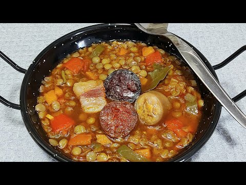 🥘 LENTEJAS PARA EL FRÍO ❄ CON TODOS SUS AVÍOS🥄// BEATRIZ COCINA