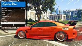 GTA5 Online Director Mode Glitch! (How To Bring DMO Cars Online Easy) Modded Cars Glitch 1.58