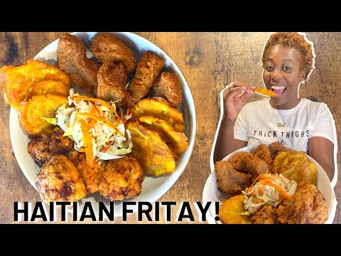 How To Make Haitian Fritay !! Fried Akra , Salmon Boulette And Bannan Peze!