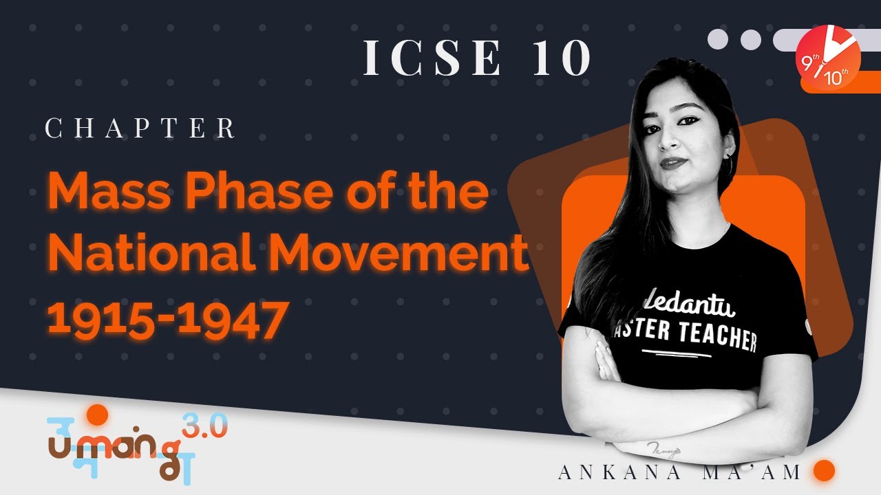 Mass Phase of the National Movement (1915-1947) Quit India Movement | ICSE 10 History | Vedantu SST