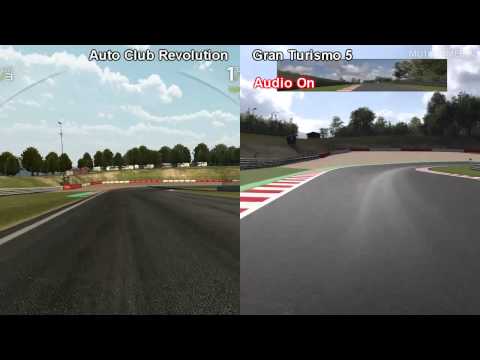 Auto Club Revolution Beta vs Gran Turismo 5 - SPA Comparison