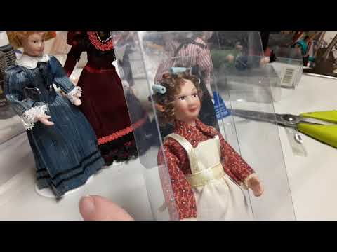 Miniaturpuppen-Ausbeute! Neue Porzellanpuppen für Puppenhäuser, ältere bewegliche Puppen von HEID...