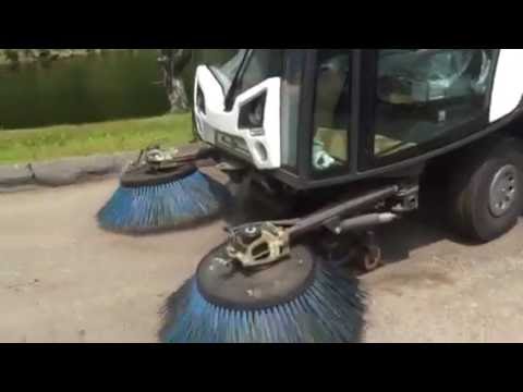 Johnston C201 Compact Street Sweeper . Demonstration presented by Tri-State Equipment Rebuilding ,