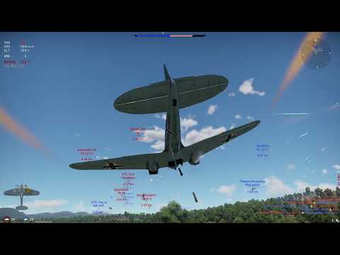 Watch this He111 H3 Bomber Fight for Airport Control vs WW1 Fighter planes - War Thunder Gameplay