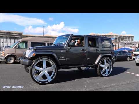 WhipAddict: First Jeep Wrangler 4 Door on brushed DUB Baller 32s with 5th Wheel!