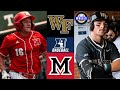 Wake Forest Vs Miami OH CRAZY Regionals Elimination Game 2025 College Baseball Highlights